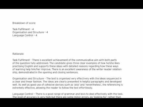 ISE I (B1) Reading & Writing Exam - Task 4