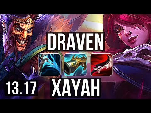 DRAVEN & Nami vs XAYAH & Blitz (ADC) | Rank 1 Draven, Legendary, 400+ games | JP Challenger | 13.17