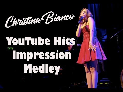 Christina Bianco's YouTube Hits Impression Medley : 30 Voices!