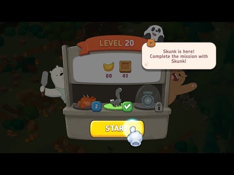 We Bare Bears Match3 Repairs Level 20 HD 1080p