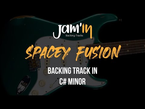 Spacey Fusion Guitar Backing Track in C# Minor