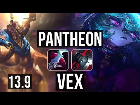 PANTHEON vs VEX (MID) | 6/1/8, 300+ games | KR Master | 13.9
