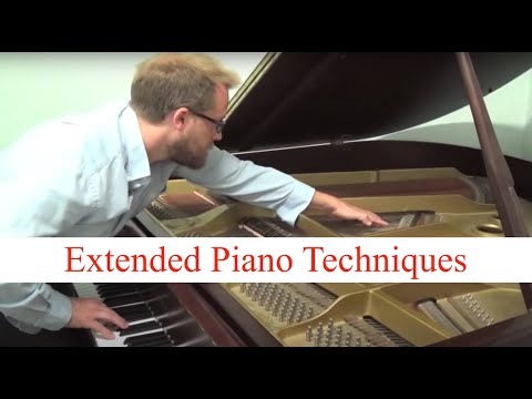 Brian Ciach, Fourth Piano Sonata Extended Techniques