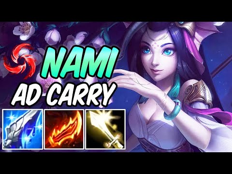 *NAMI ADC MANAMUNE* 3x INSTANT E SLOW Hail of Blades | New Build & Runes | League of Legends