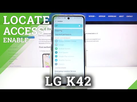 Activate & Disable Location Mode - LG K42