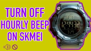 How to disable hourly beep on SKMEI watches