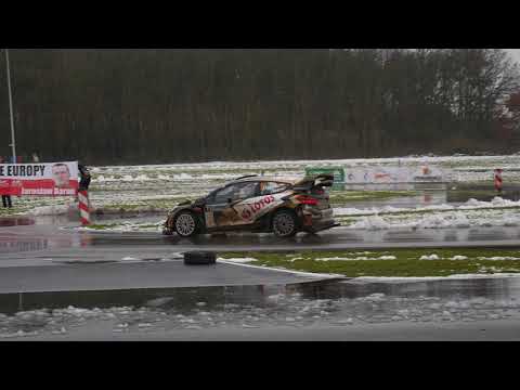 55 Rajd Barbórka 2017 - OS 3 Tor Modlin, Ford Fiesta WRC, załoga Kajetan Kajetanowicz i  Jarek Baran