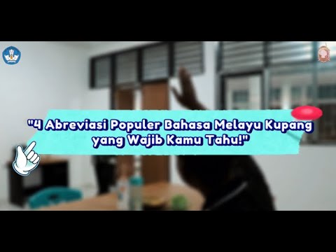 Abreviasi Populer Bahasa Melayu Kupang yang Wajib Kamu Tahu