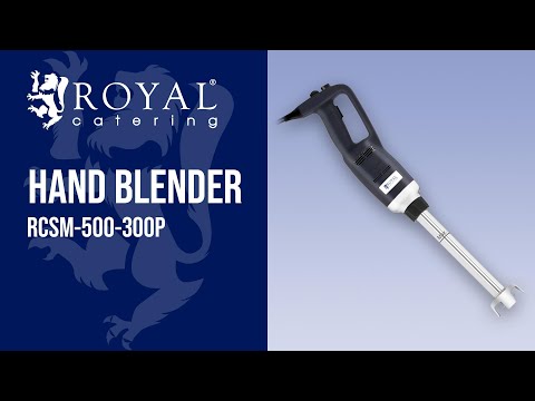 video - Hand blender - 500 W - 300 mm - adjustable speed - 4,000 to 18,000 rpm