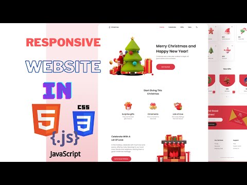 Create A Responsive Christmas Website Design Source Code Html Css Javascript