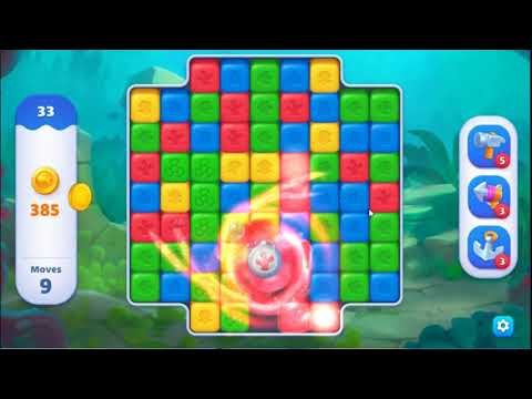 Fishdom Blast Level 33 - NO BOOSTERS GAMEPLAY 🐠 | SKILLGAMING ✔️