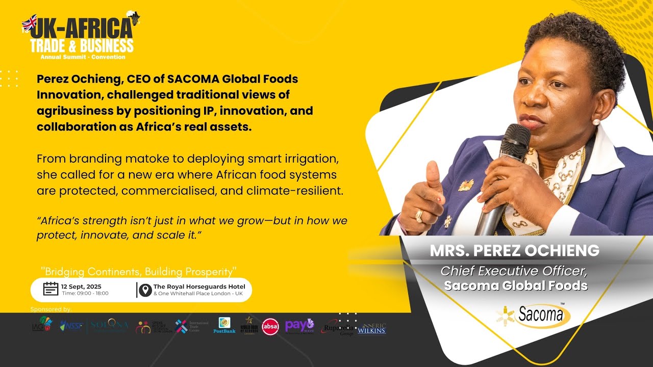 Food Innovation Through IP: Perez Ochieng on Africa’s Agri-Future | UK–Africa Business Summit 2025