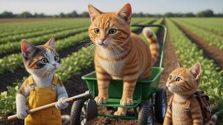 Mama Cat Works in the Fields and Prepares a Sweet Meal for Her Kittens🐾🌾🍯