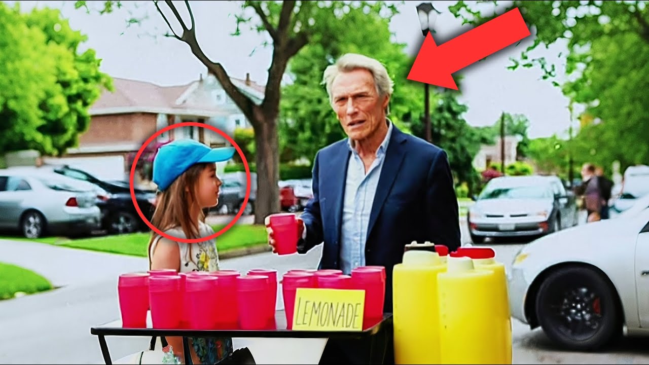 Girl Sells Lemonade To Pay For Her Chemo, Then Clint Eastwood Walks In & Stuns Everyone!