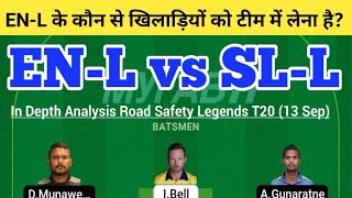 EN-L vs SL-L Dream11 Team | EN-L vs SL-L Dream11 T20 | EN-L vs SL-L Dream11 Today Match Prediction