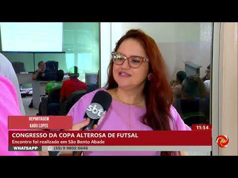 Congresso define regras da Copa Alterosa de Futsal em São Bento Abade