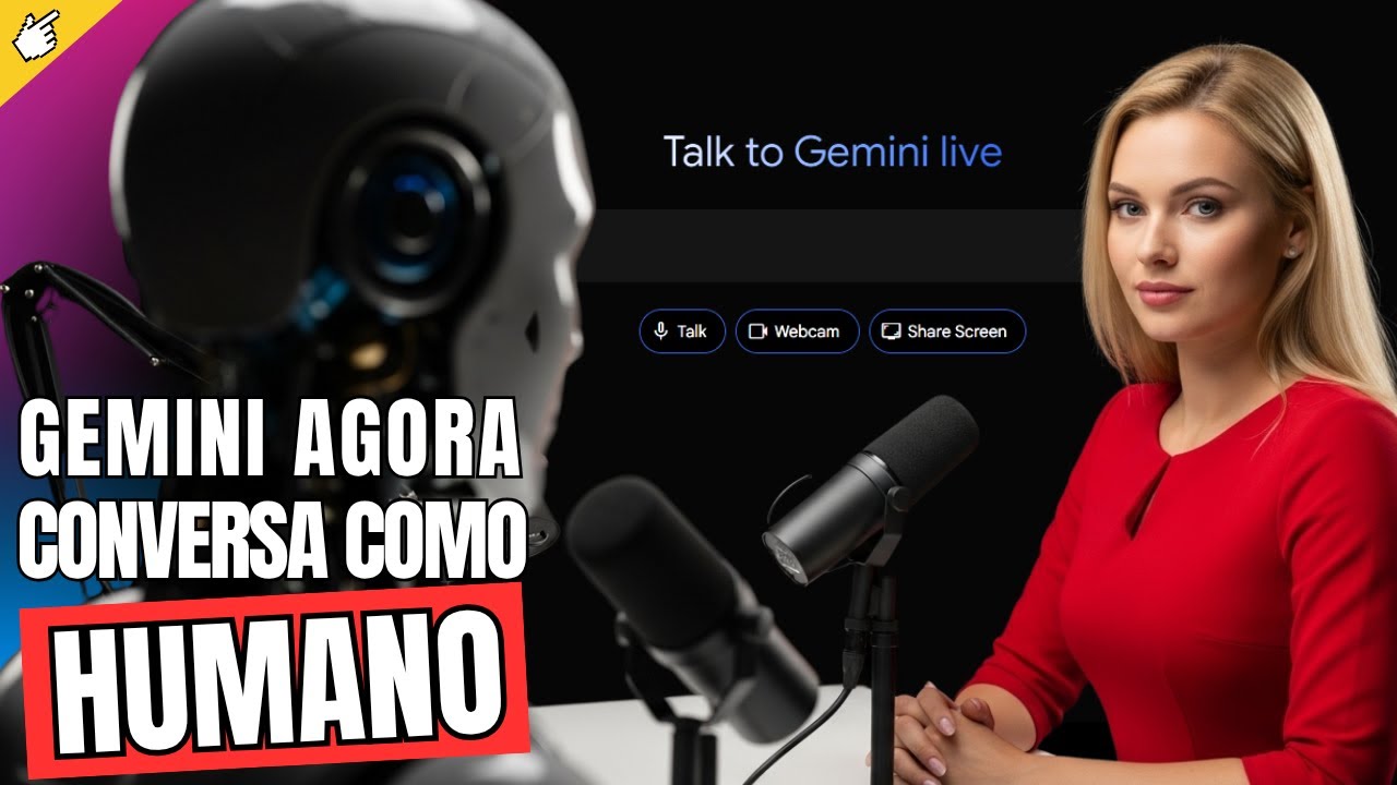 🤯Gemini NOW TALKS! He Sounds Like a Real Person (and even records a podcast!)