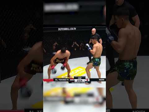 野杁正明🇯🇵が強烈なローキックをシャーキル・タクレティ🇮🇶に叩き込み続けて歓喜のONE初勝利🤩🔥