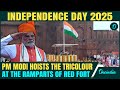 79th Independence Day Celebrations PM Modi Hoists The Tricolour At The Red Fort Watch Full Video