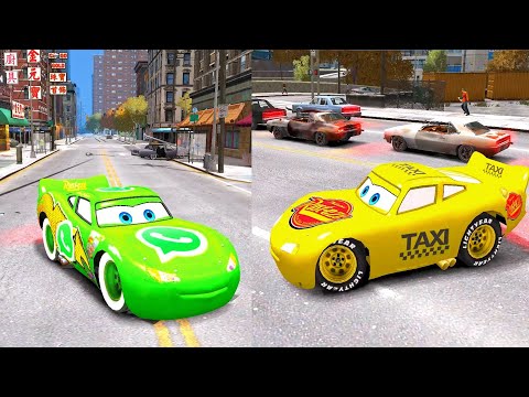 Whatsapp McQueen Vs Taxi McQueen Crash Testing - Car Video Mcqueen