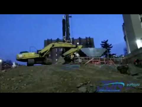 Bobov45 Rebbe Inspecting Constructiuon Site Of His New Beis Medrash - Shvat 5782