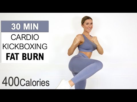 30 Min Cardio Kickboxing | Fast Fat Burn | Motivating Music | Burn 400 Cal | No Equipment, No Repeat
