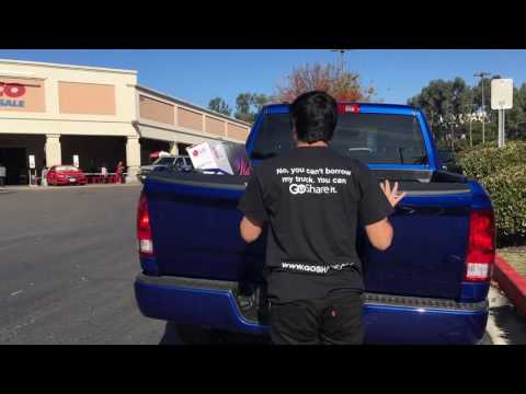 Part of a video titled How to Use Ratchet Straps or Cargo Straps to Secure and Deliver Large ...