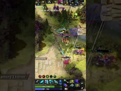 Broken Phantom Assassin got Rampage even if she was Support #dota2 #dota2highlights #rampage