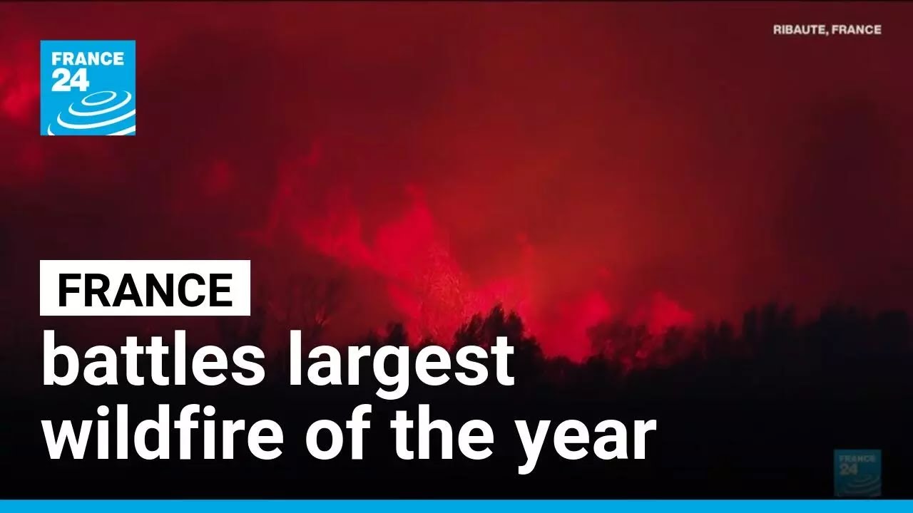 France Wildfire Devastates Landscape, Marking Historic Blaze