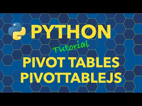 Python Interactive Pivot Tables With Pandas Dataframes Using Pivottablejs