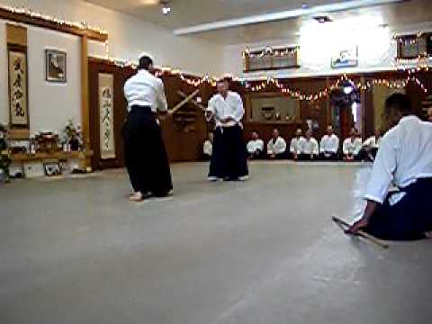 Aikido 4th Dan weapons demonstration
