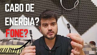 Posso utilizar Cabos de Energia como mandada de Fones de Ouvido? Cabos PP?