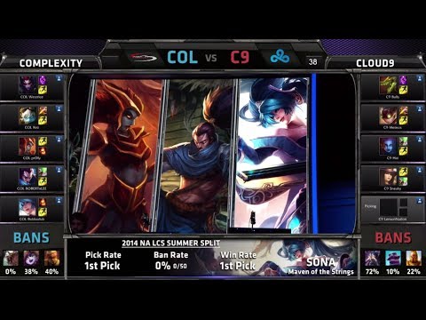 compLexity vs Cloud 9 | S4 NA LCS Summer split 2014 W6D1 | COL vs C9 G2 Full game HD