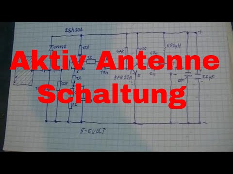 MiniWhip Aktivantenne mit 2SK30A BFR92A und 40 Meter RG174 Antennenkabel - eflose #1067