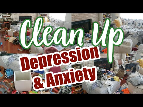 REAL LIFE COMPLETE DISASTER MESSY HOUSE CLEAN UP (CLEANING MOTIVATION FOR DEPRESSION AND ANXIETY)