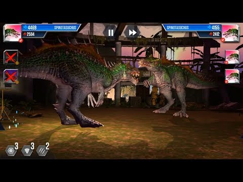 SPINOTASUCHUS death battle 3 SPINOTASUCHUS - JURASSIC WORLD THE GAME