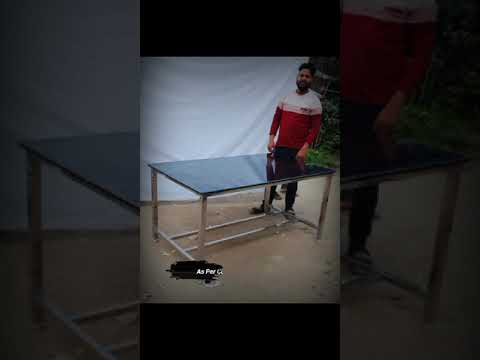 Stainless steel dining table, shape: rectangular