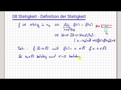 Analysis Stetigkeit: Konstante Funktionen sind stetig #08-06
