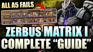 NEW BOSS IS IMPOSSIBLE… Even FULL Meta Monsters Comp FAILS | Zerbus Matrix 1 Full Guide & Showcase