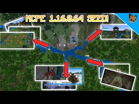 Minecraft PE 1.16.0.64 bedrock! mcpe 1.16 New Seed Village and Pillage, Nether portal, Stronghold!