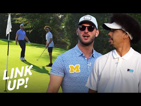 Jake Butt shares AMAZING Michigan Career Stories on the Course | Link Up with Kenny Bell