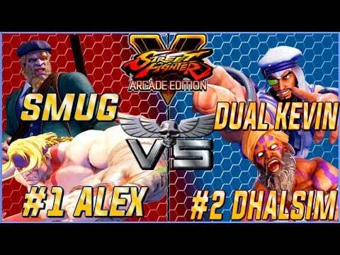 SFV AE  💥 GUNFIGHT (#1 Alex) & SMUG (G) VS. YHCMOCHI (#2 Dhalsim) & Dualkevin (Rashid) 🔥 NRSFV