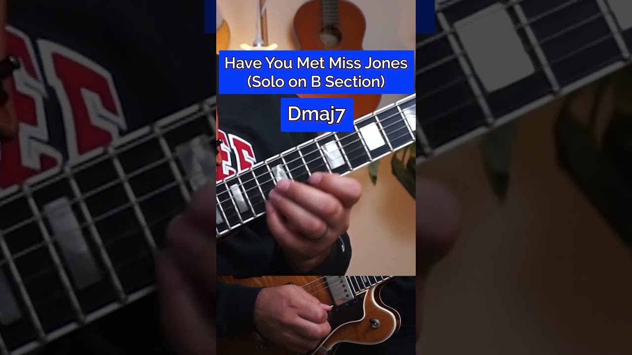Have You Met Miss Jones - B section. (comment for pdf) #guitar #jazz #guitarist #bebop