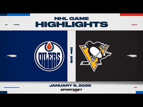 NHL Highlights | Oilers vs. Penguins - January 9, 2025