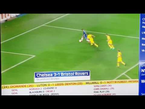 Michy Batshuayi Second Goal Chelsea vs Bristol Rovers 3-1 HD