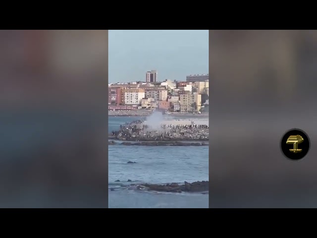 En Ceuta lanzan gases lacrimógenos a los inmigrantes durante reparto de alimentos