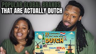 🇳🇱 American Couple React to 21 Popular Global Brands That Are Actually Dutch