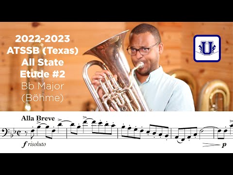 2021-2022 ATSSB Euphonium Etude #2 Alla Breve Bb Major Böhme (From Selected Studies) Year B
