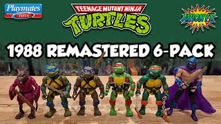 Playmates TMNT 1988 Remastered 6 Pack Unboxing & Review