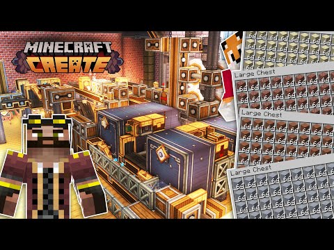 Building a Mega Block Factory in Minecraft Create Mod!